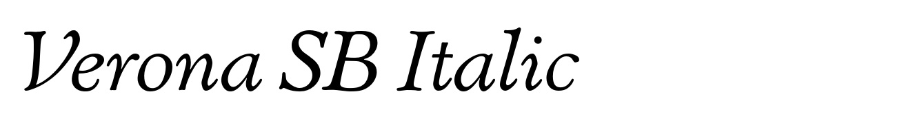 Verona SB Italic